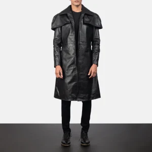 Men's Leather Long Coat