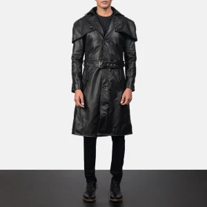Men's Leather Long Coat