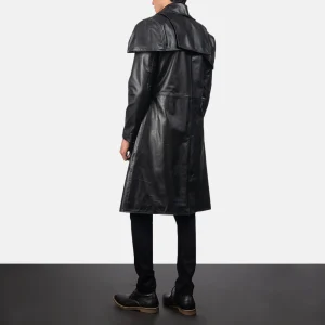 Men's Leather Long Coat