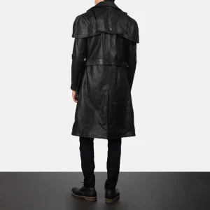 Men's Leather Long Coat