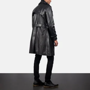 Men's Leather Long Coat