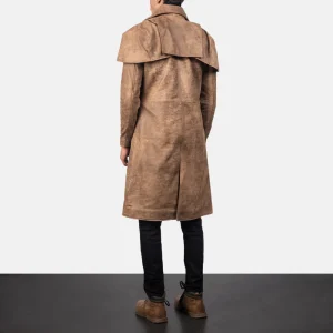 Men's Leather Long Coat